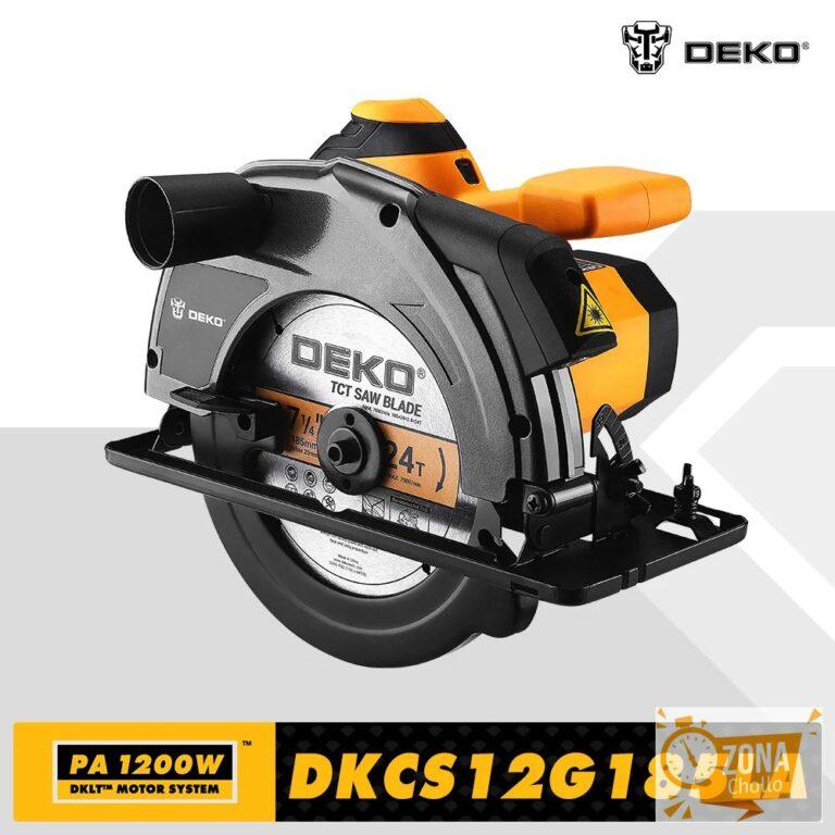 Sierra circular eléctrica DEKO serie DKCS, máquina de corte… — 46,47 €