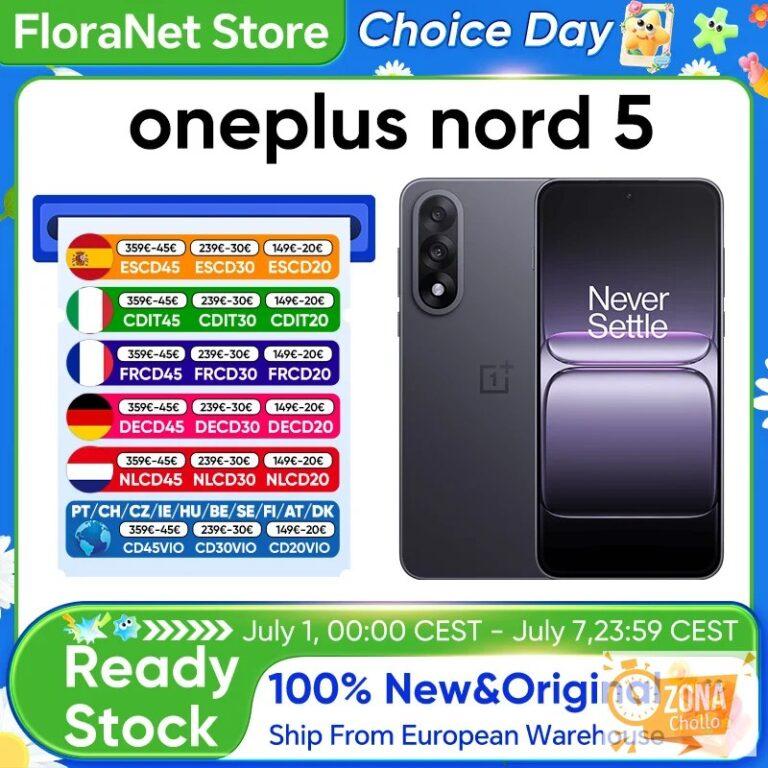 Teléfono Inteligente OnePlus Nord 5 5G Snapdragon 8s Gen 3 Pantalla… — 360.65 EUR €