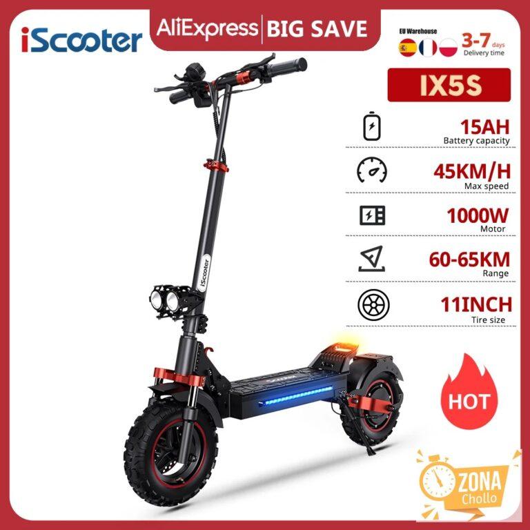 Scooter Eléctrico iScooter IX5S de 11 Pulgadas Todoterreno, 48V15Ah… — 464.25 EUR €