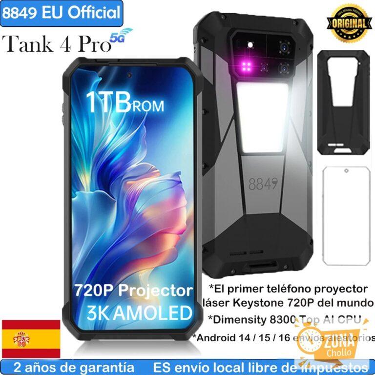 8849 Tank 4 Pro Unihertz 5G AI Proyector resistente Smartphone 1TB +… — 559,42 €