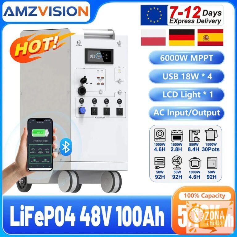 Estación de Energía Portátil de 5000W, LiFePO4 48V 100Ah 5Kwh… — 1415,70 €