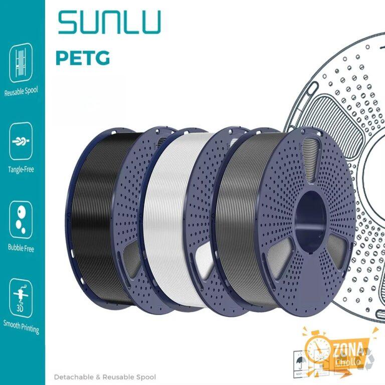 Filamento SUNLU PETG 1 kg/rollo 1 carrete (2,2 libras) 1,75mm… — 17,49 €