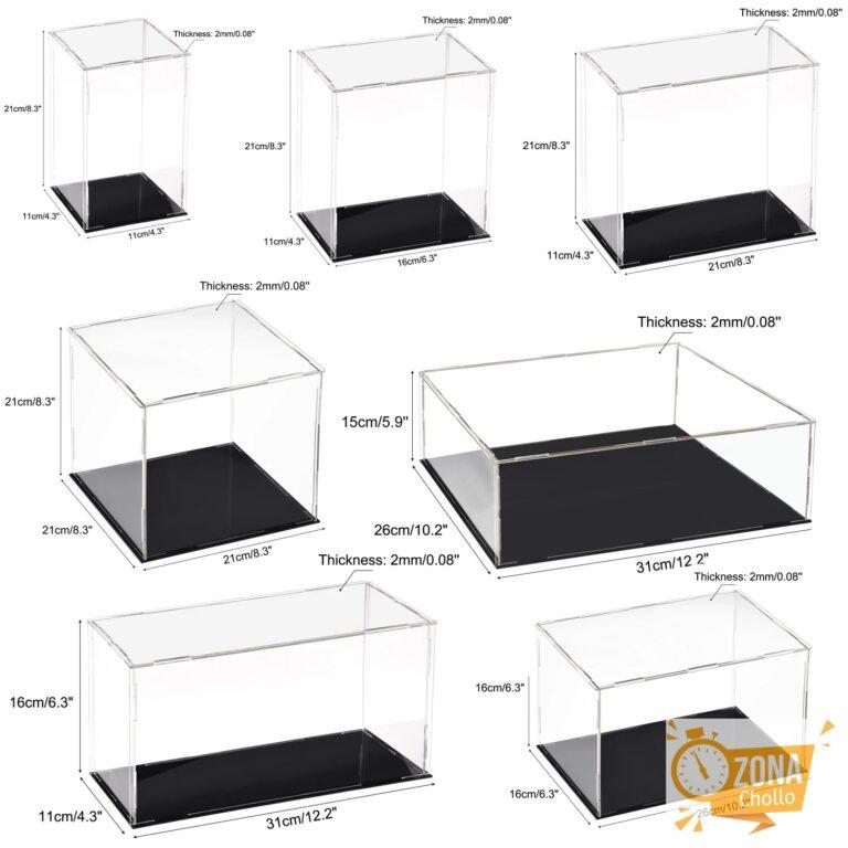 Caja de vitrina transparente acrílica, escaparate de protección a… — 9,89 €