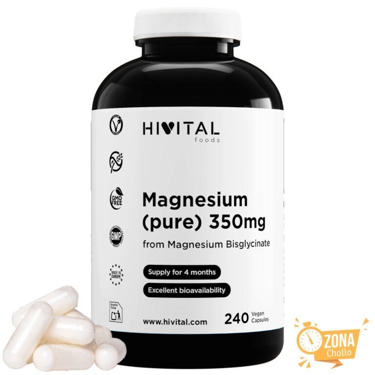 Magnesio 350 mg (Bisglicinato de Magnesio) | 240 cápsulas veganas… — 17,56 €