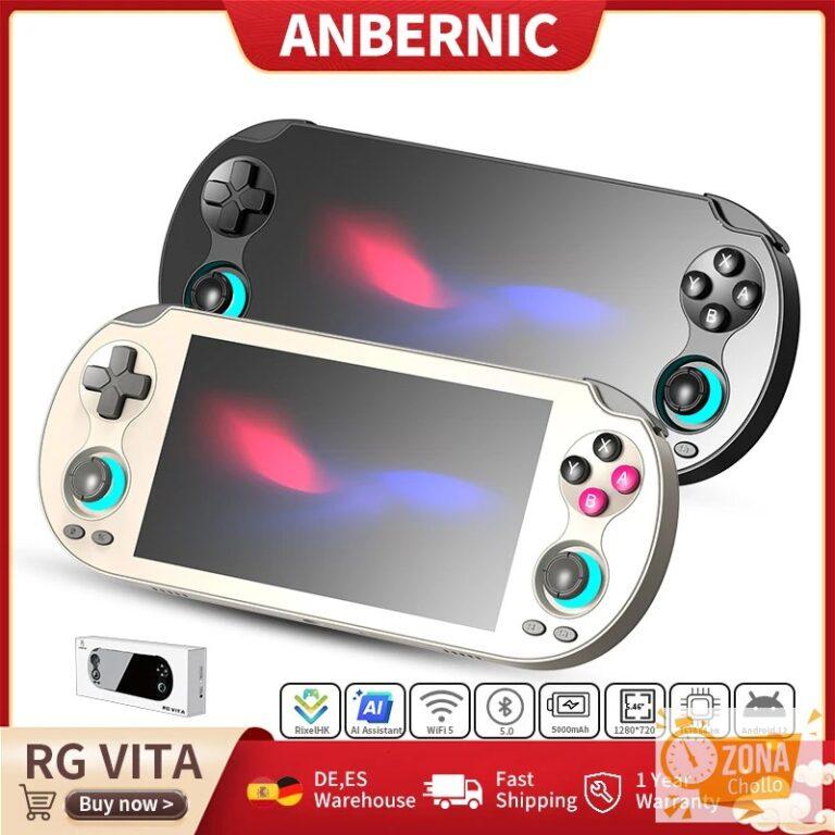 Consola de Juegos Portátil ANBERNIC RG VITA, Pantalla Táctil IPS de… — 88,50 €