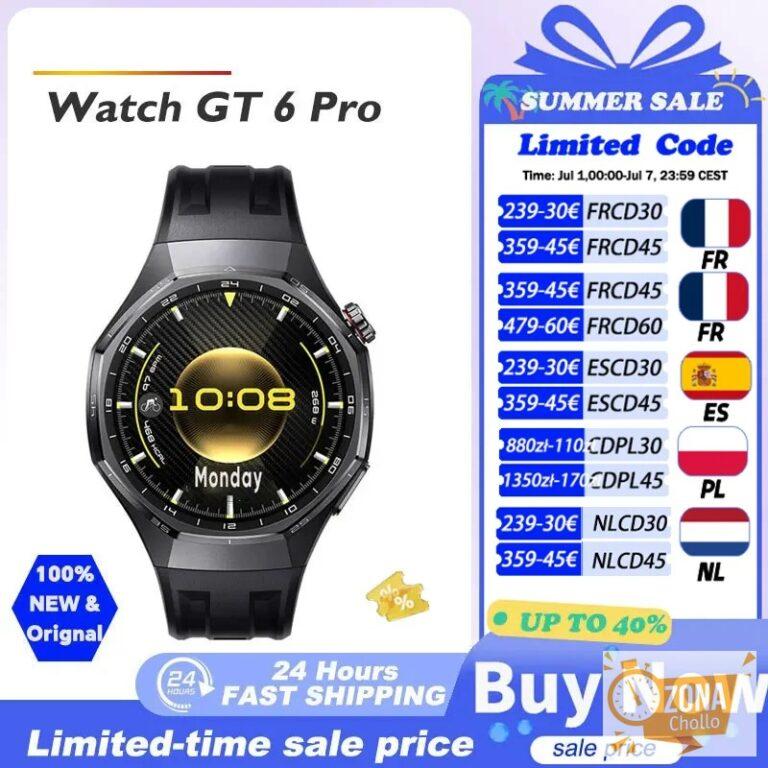 HUAWEI WATCH GT 6 Pro Reloj Inteligente HUAWEI con Pantalla AMOLED… — 291.92 EUR €
