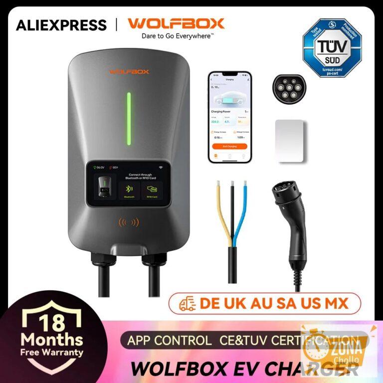 Estación de carga WOLFBOX EV W3 tipo 2 7KW 32A 1 fase cargador de… — 206.10 EUR €