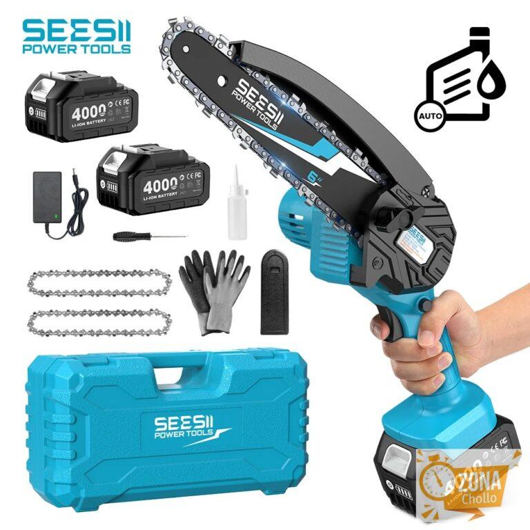 SEESII-Mini motosierra inalámbrica de 6 pulgadas, sierra eléctrica… — 35,26 €