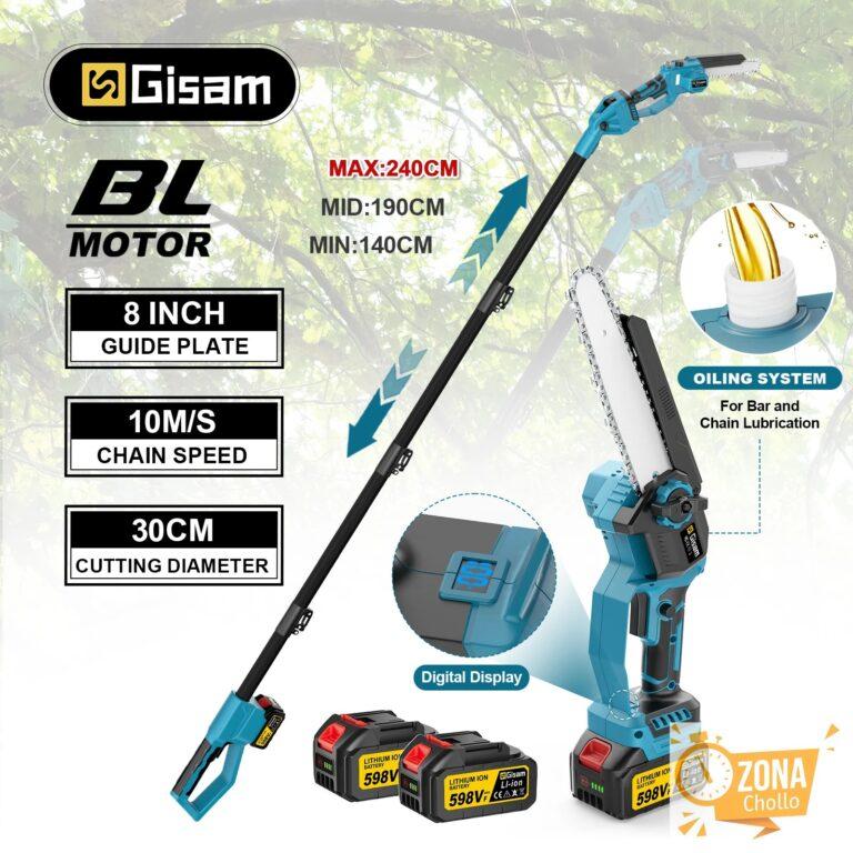 Gismis-motosierra eléctrica con poste telescópico sin escobillas… — 78.35 EUR €