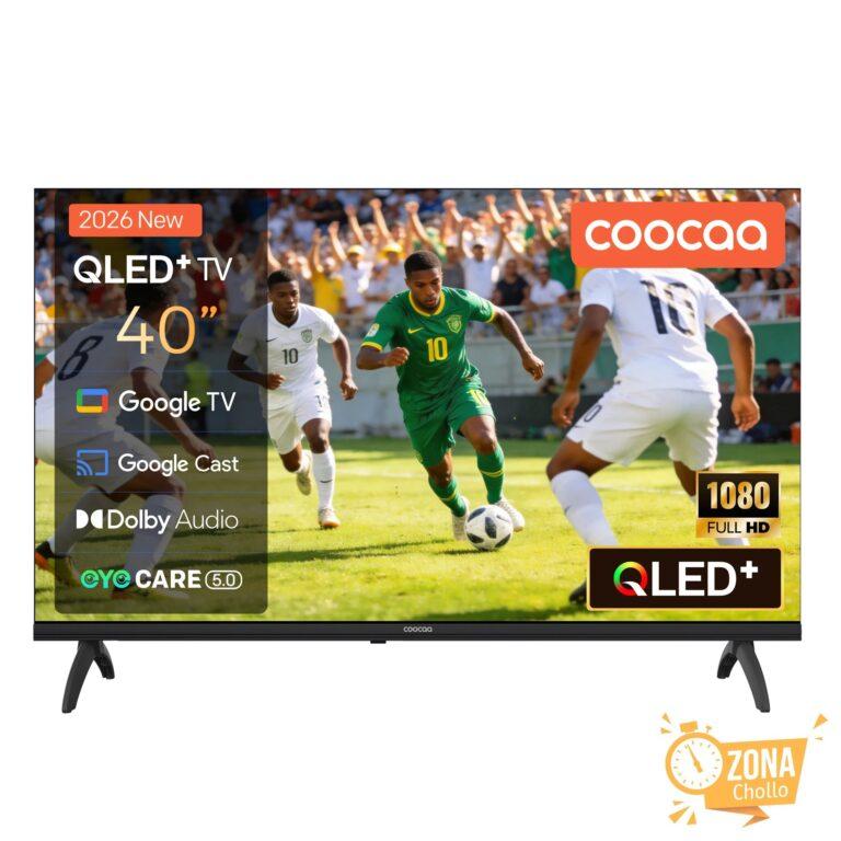 Coocaa TV QLED 40», TV Full HD (1080p), Google TV Smart TV (Nuevo… — 166.36 EUR €