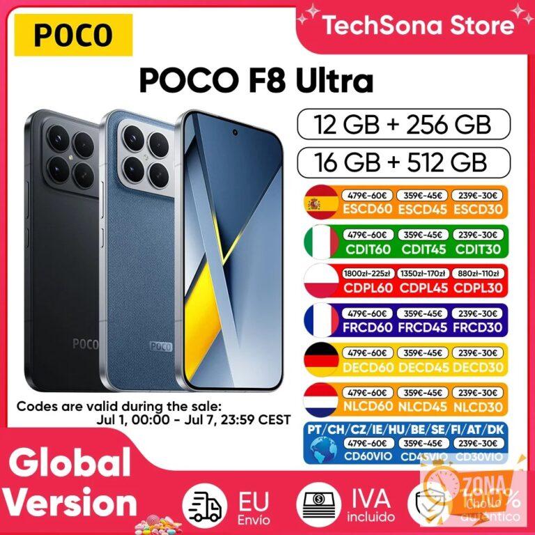 Teléfono Inteligente POCO F8 Ultra 5G Versión Global Snapdragon ® 8… — 614,50 €