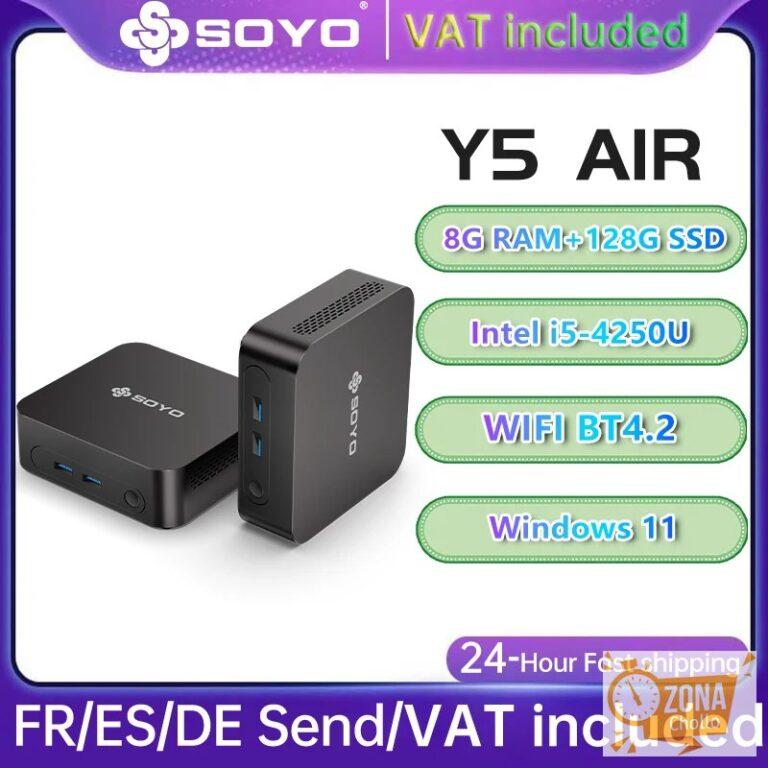 SOYO Mini PC Y5 AIR Intel i5 4250U 8GB RAM 128GB ROM Windows 11 Pro… — 110,24 €