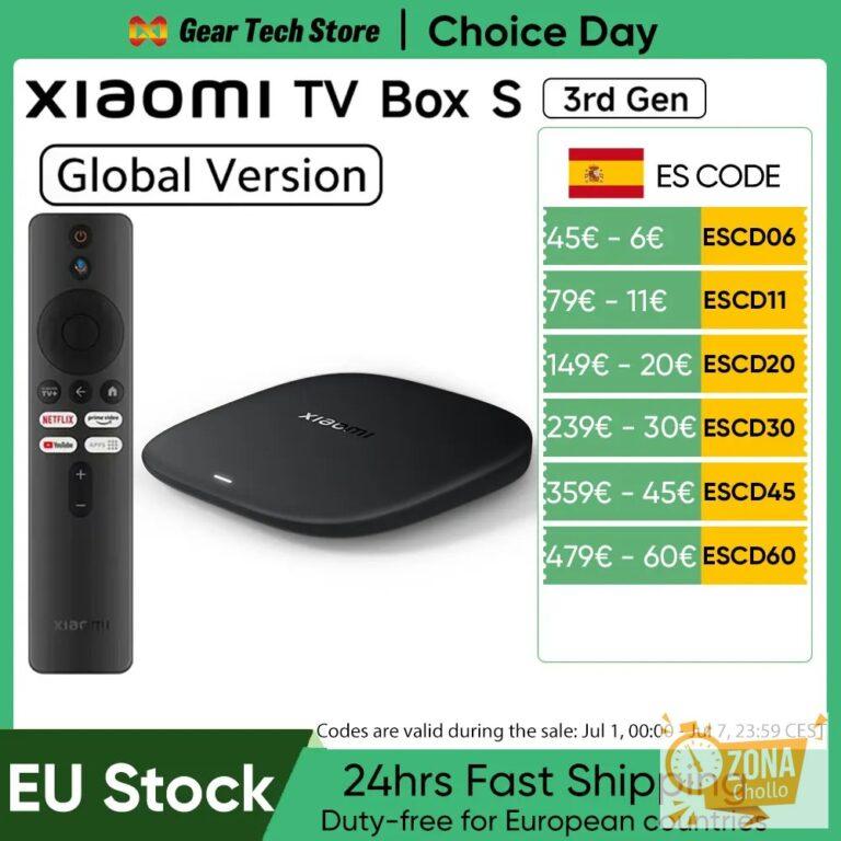 Versión Global Xiaomi TV Box S 3.ª / 2.ª Generación 4K Ultra HD… — 60,57 €