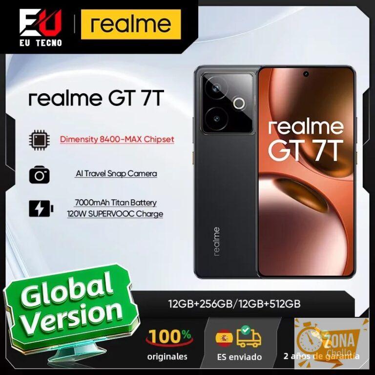 Versión EU del teléfono inteligente realme GT 7T 5G con Dimensity… — 290,27 €