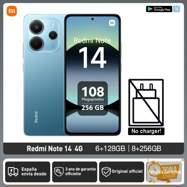 Xiaomi Redmi Note 14 4G Versión Europea 128GB/256GB MTK Helie… — 142,91 €