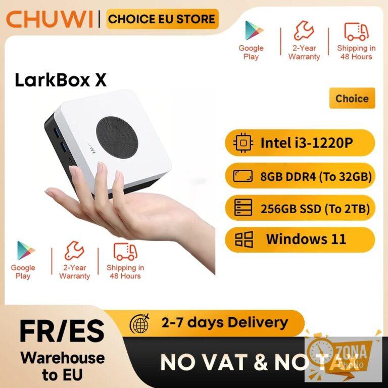 Mini PC CHUWI LarkBox X con Intel i3-1220P, 8GB de RAM, 256GB SSD… — 263,96 €