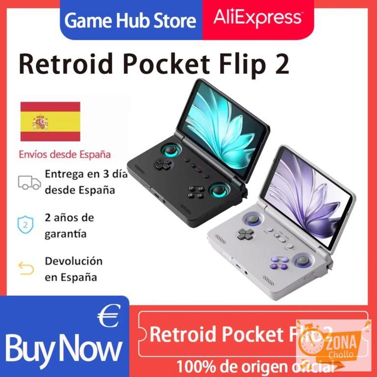  Consola de juegos portátil Retroid Pocket Flip2 – Pantalla AMOLED… — 194,81 €