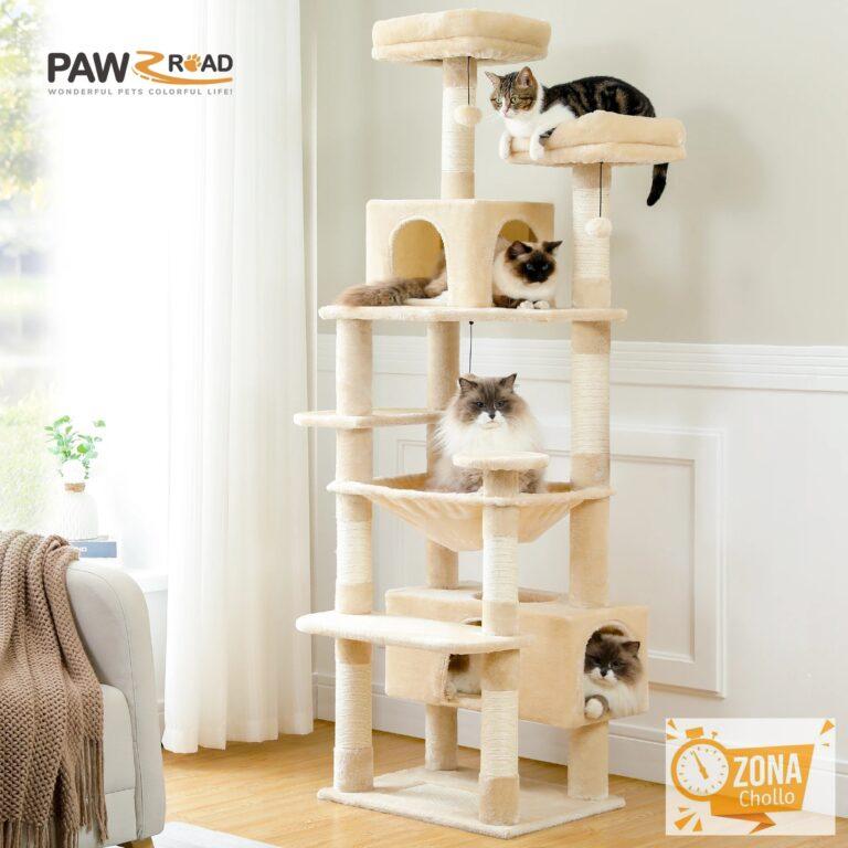 Árbol para Gatos de Varios Niveles con Postes Rascadores Recubiertos… — 55.66 EUR €