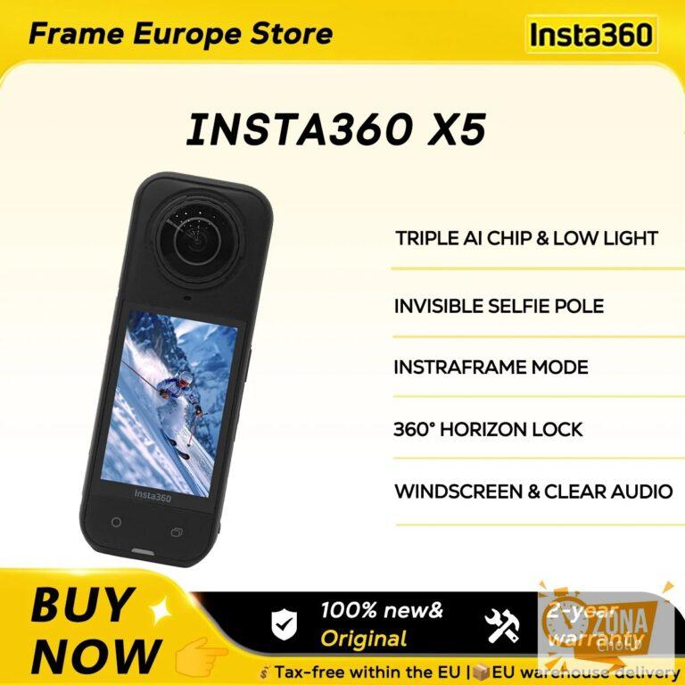 [LOCAL+] Cámara de Acción Insta360 X5 360 ° Lente de Cámara… — 351,53 €