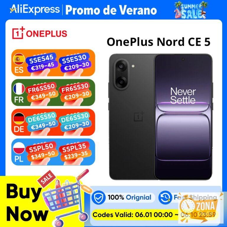 Versión Global del Teléfono Inteligente OnePlus Nord CE 5 5G… — 250,91 €