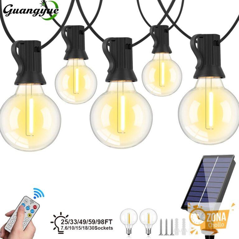 Guirnalda de Luces Solares G40 para Exteriores, Luces LED Solares de… — 23.59 EUR €