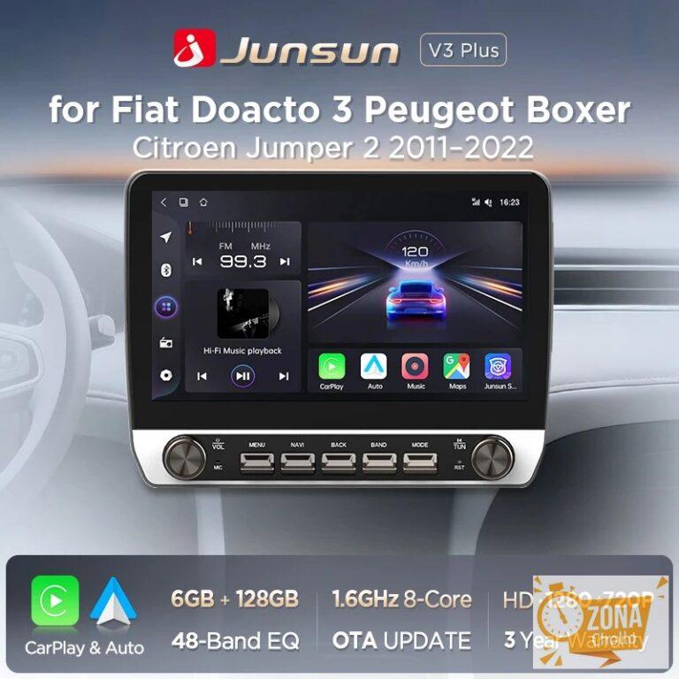 Radio para coche Junsun de 10,1 pulgadas para Fiat Ducato 3, Peugeot… — 113,14 €