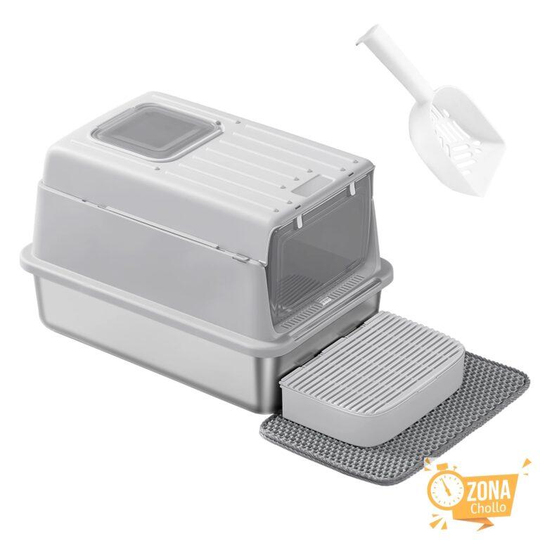 Feandrea Arenero para Gatos de Acero Inoxidable, Caja de Arena con… — 33,92 €
