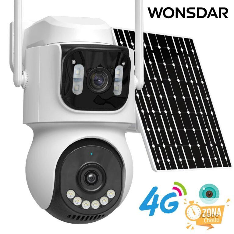 WONSDAR 4G cámara Solar batería al aire libre inalámbrica 24/7… — 44.99 EUR €