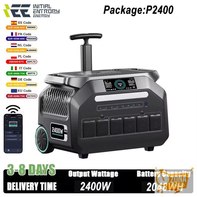 Central eléctrica portátil IEE P2400 de 2400W, 2048Wh, LiFeP04… — 565,16 €