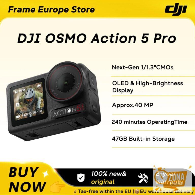 [Nuevo y Original] DJI OSMO Action 5 Pro Combo, Sensor de 1/1.3″, 4… — 305,11 €