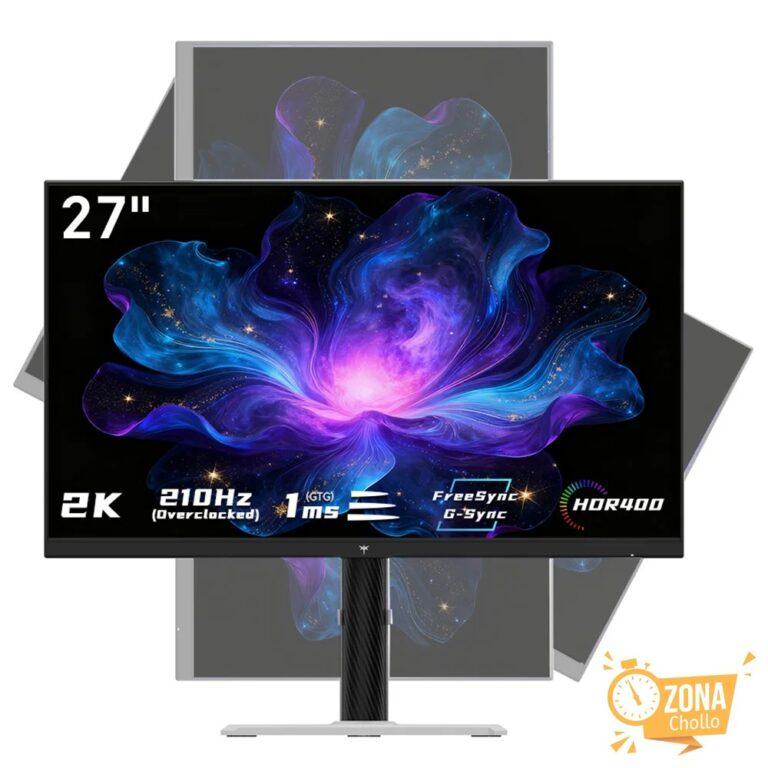Monitor KTC H27T6 27″ IPS QHD 2560×1440, 210Hz (Overdrive), HDR400… — 153,98 €