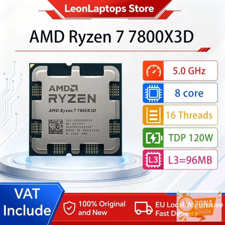 PROCESADOR AMD Ryzen 7 7800X3D R7 7800X3D 5,0 GHz 8-Core 16-Thread… — 253.94 EUR €
