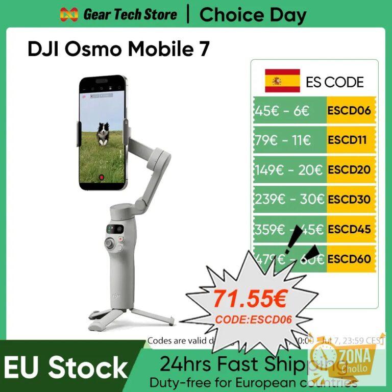 Estabilizador de Gimbal para Teléfono Inteligente DJI Osmo Mobile 7… — 69,97 €