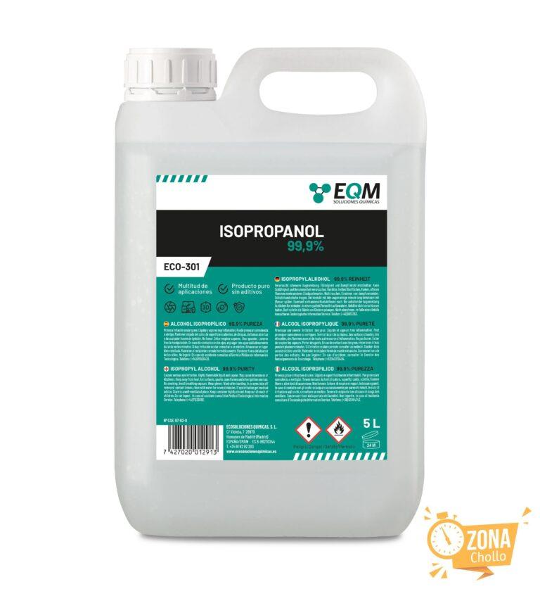 EQM – ECO-301 – Alcohol Isopropílico 99,9% – Isopropanol – Limpieza… — 7.07 EUR €