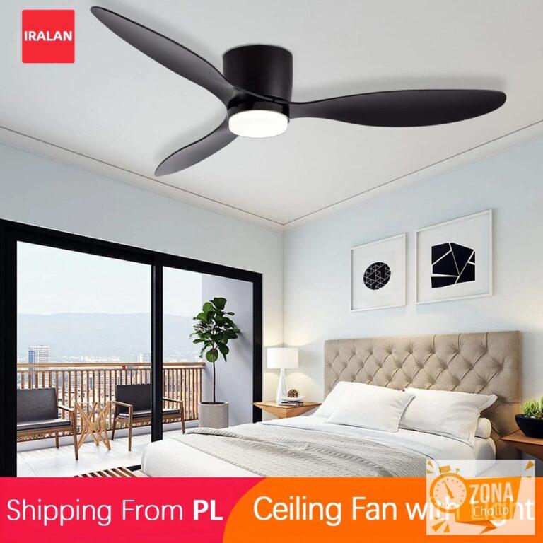 IRALAN-ventilador de techo con luz Led, Control remoto, grande… — 57.02 EUR €
