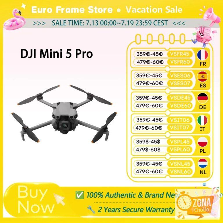 DJI Mini 5 Pro Drone ultraligero y plegable con cámara CMOS de 1… — 691,62 €