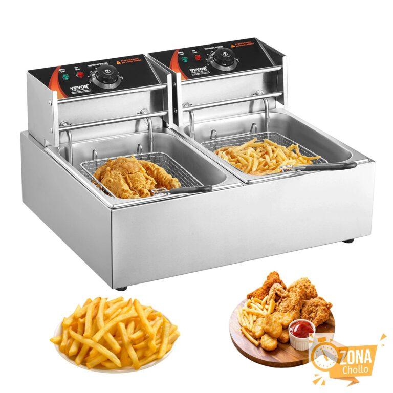 Freidora eléctrica comercial SucceBuy de 12L con tanques dobles… — 71,66 €