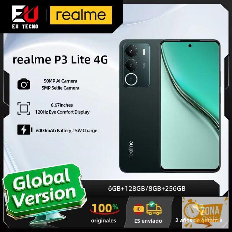 Versión Global realme P3 Lite 4G Smartphone 6000mAh batería 120Hz… — 113,04 €