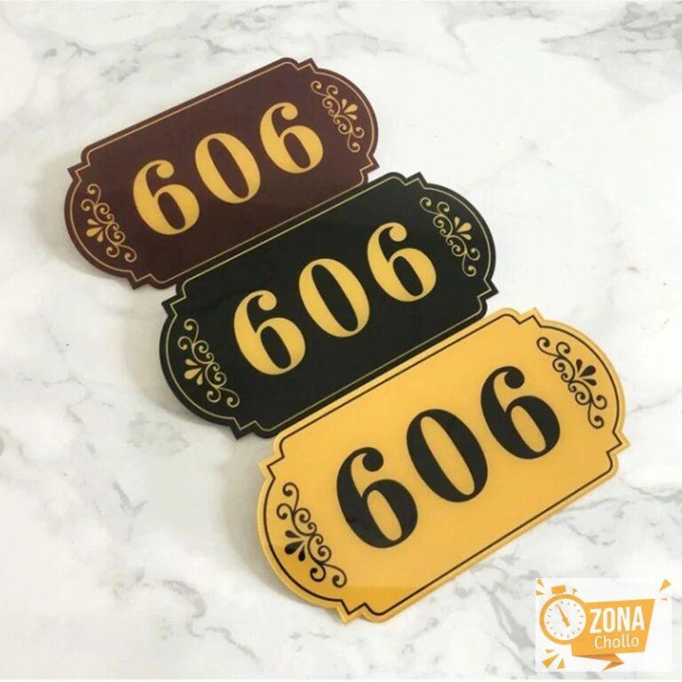 SXM-letreros de números de casa acrílicos cortados con láser, placas… — 14,73 €