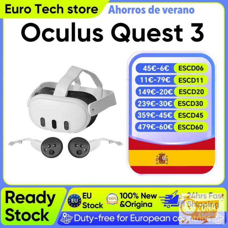 Nuevo Oculus Quest 3 8GB+512GB Alta definición 2064×2208 píxeles 4K+… — 572,26 €