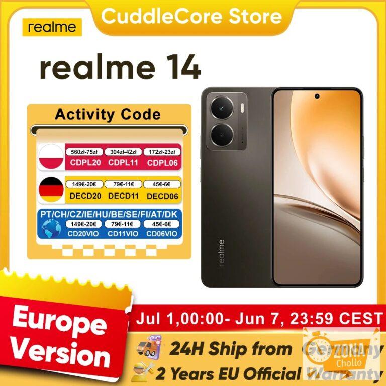 realme 14 5G Versión EU, Snapdragon 6 Gen 4, Batería Titan de 6000… — 184,17 €