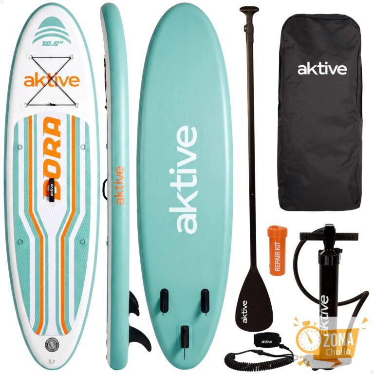 Aktive – Tabla paddle surf hinchable antideslizante, azul, ligera y… — 148,75 €
