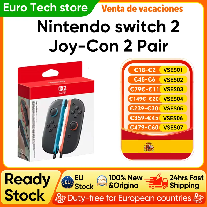 ¡Solo hoy el combo de Joy‑Con en colores azul y rojo a precio de