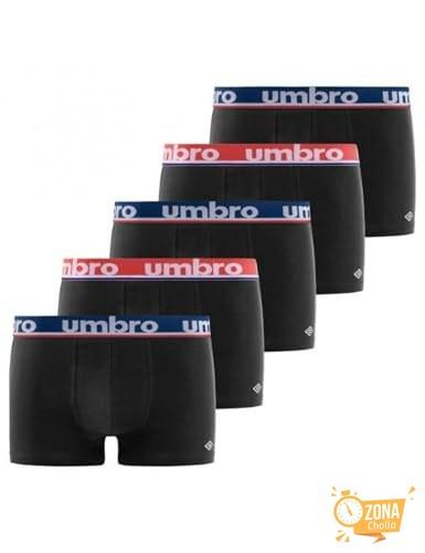 Umbro Calzoncillos Hombre Boxer 100% Algodón, Pack de 5, Negro CLA8… — 13,93 € -34%