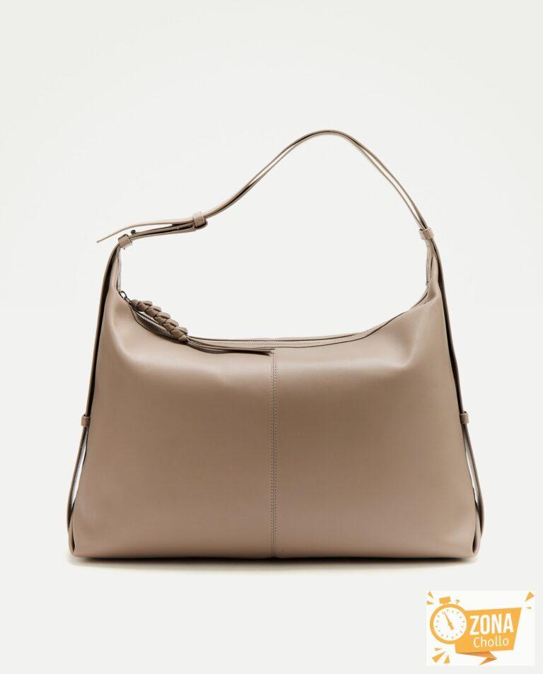 Bolso hobo piel Visón claro Woman Limited El Corte Inglés · El Corte… — 81 € -70%