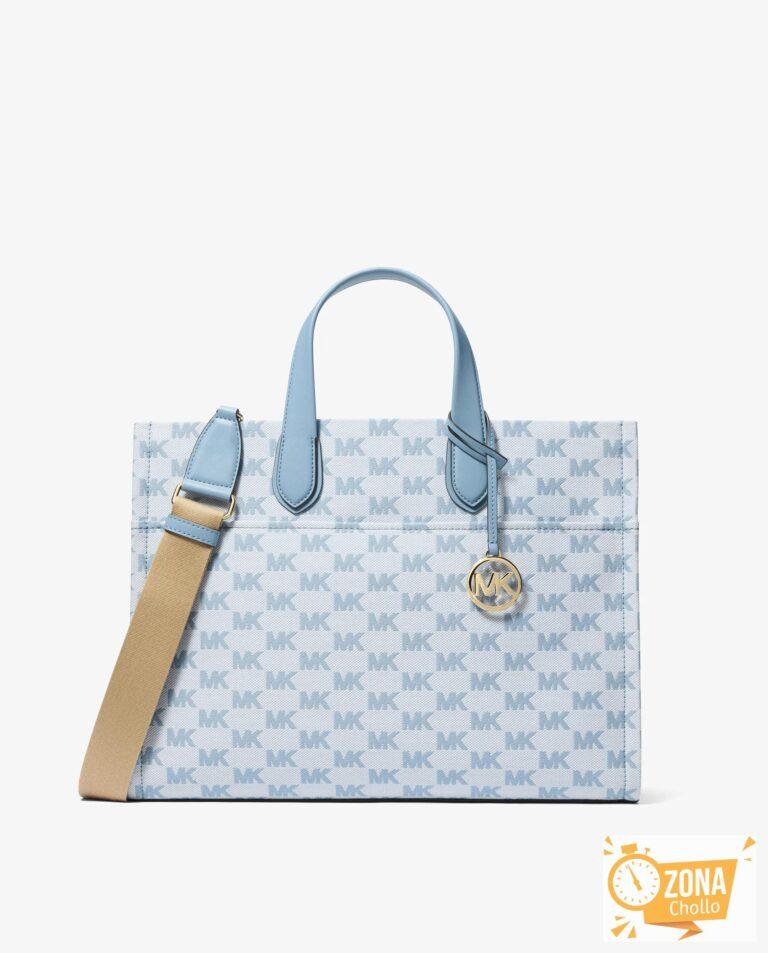 Bolso shopper tote gigi grande de jacquard con logotipo Porcelana… — 102 € -72%
