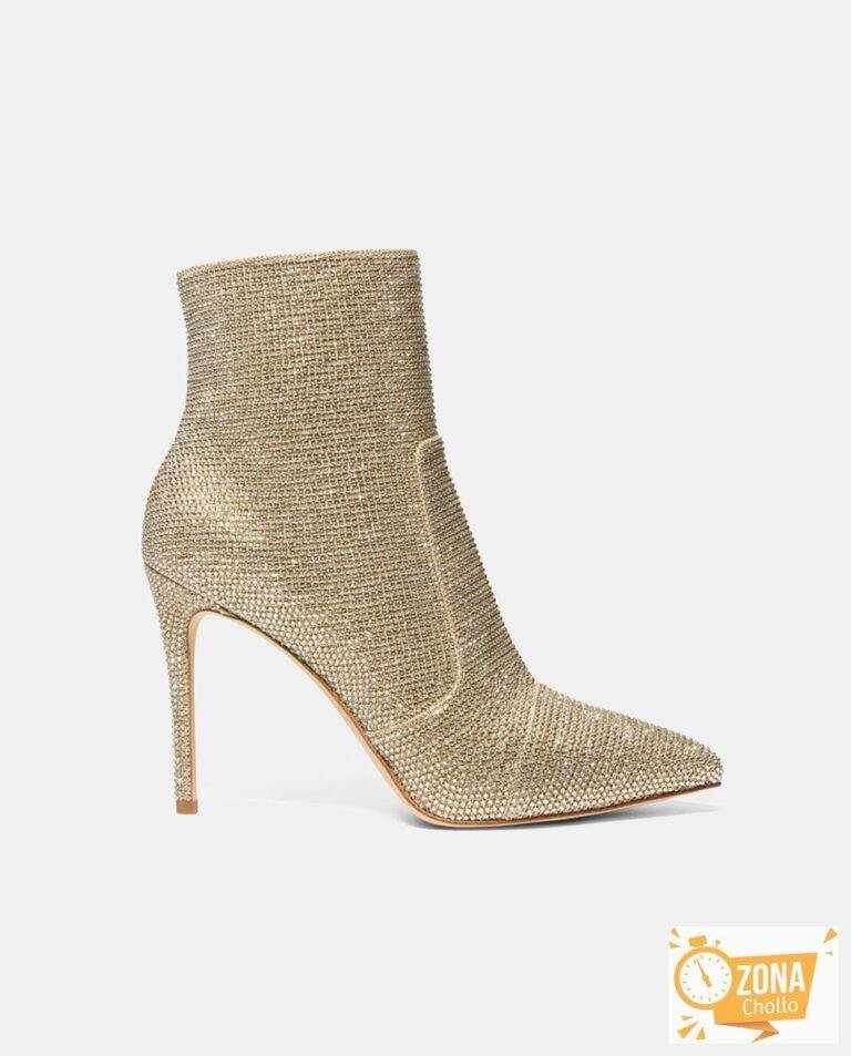 Botines Rue Stiletto de mujer en piel con brillantes y tacón de aguja — 59,00€ € -80%