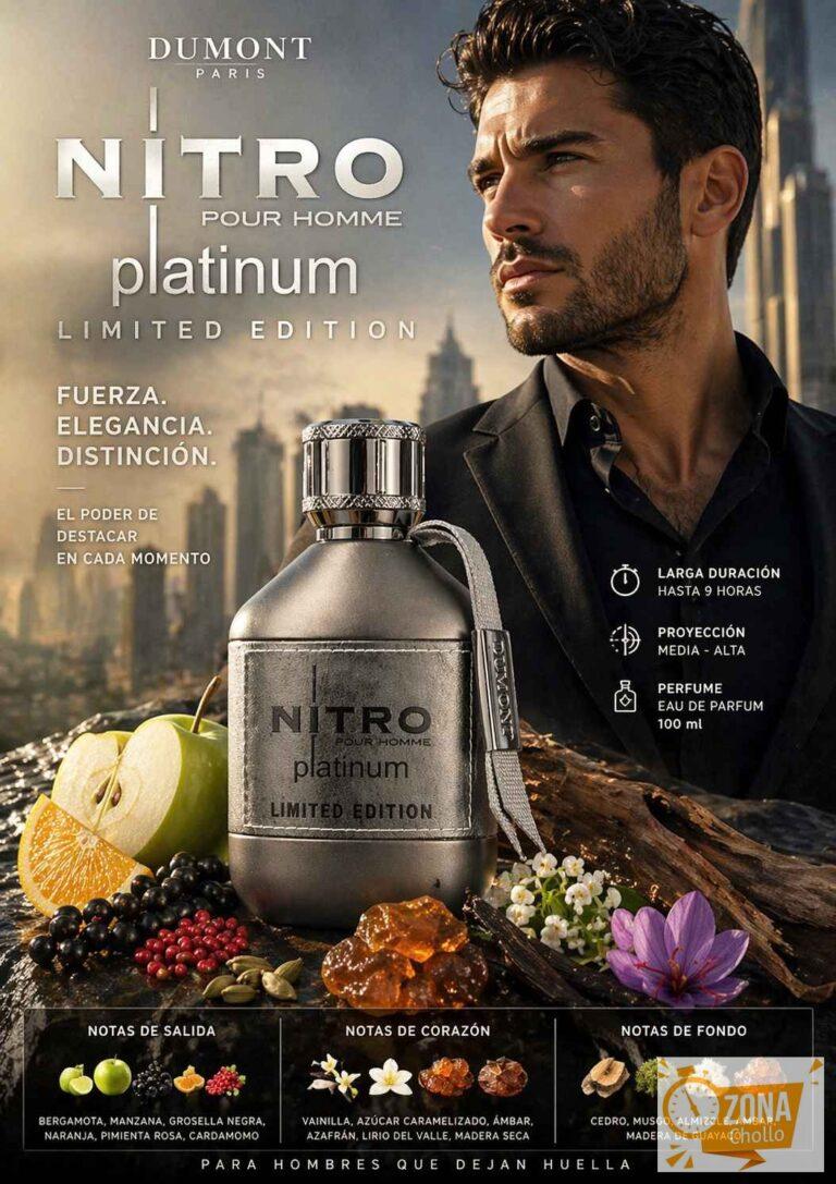 Dumont Nitro Platinum Limited Edition EDP 100 ml Hombre – Perfume… — 47.9 €