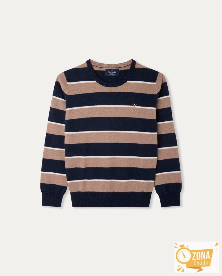 Jersey de punto de niño en rayas — 13,00€ € -80%