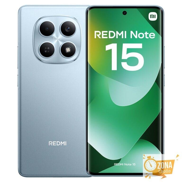 Móvil Xiaomi Redmi Note 15 6,8″ MediaTek Helio G100 Ultra… — 119 € -52%